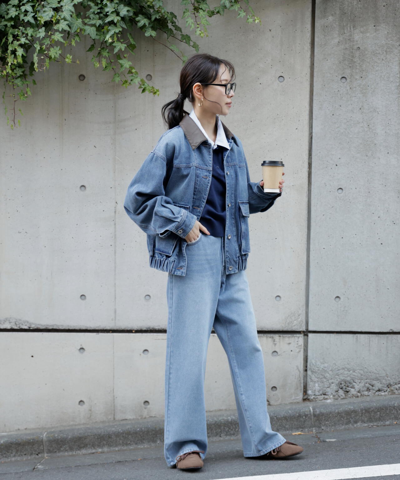 衿付きレイヤード風ポロニット | FREE'S MART（フリーズマート