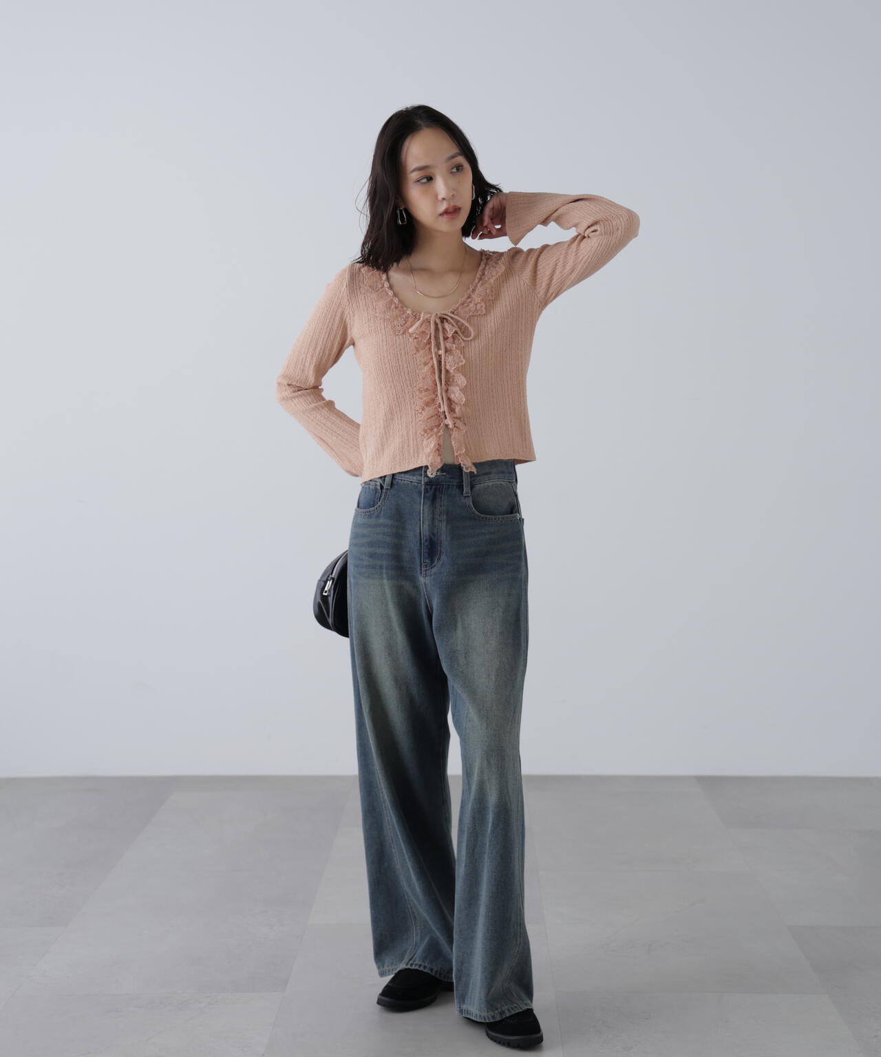 ミニブークレーフリルレースカーディガン | FREE'S MART（フリーズ