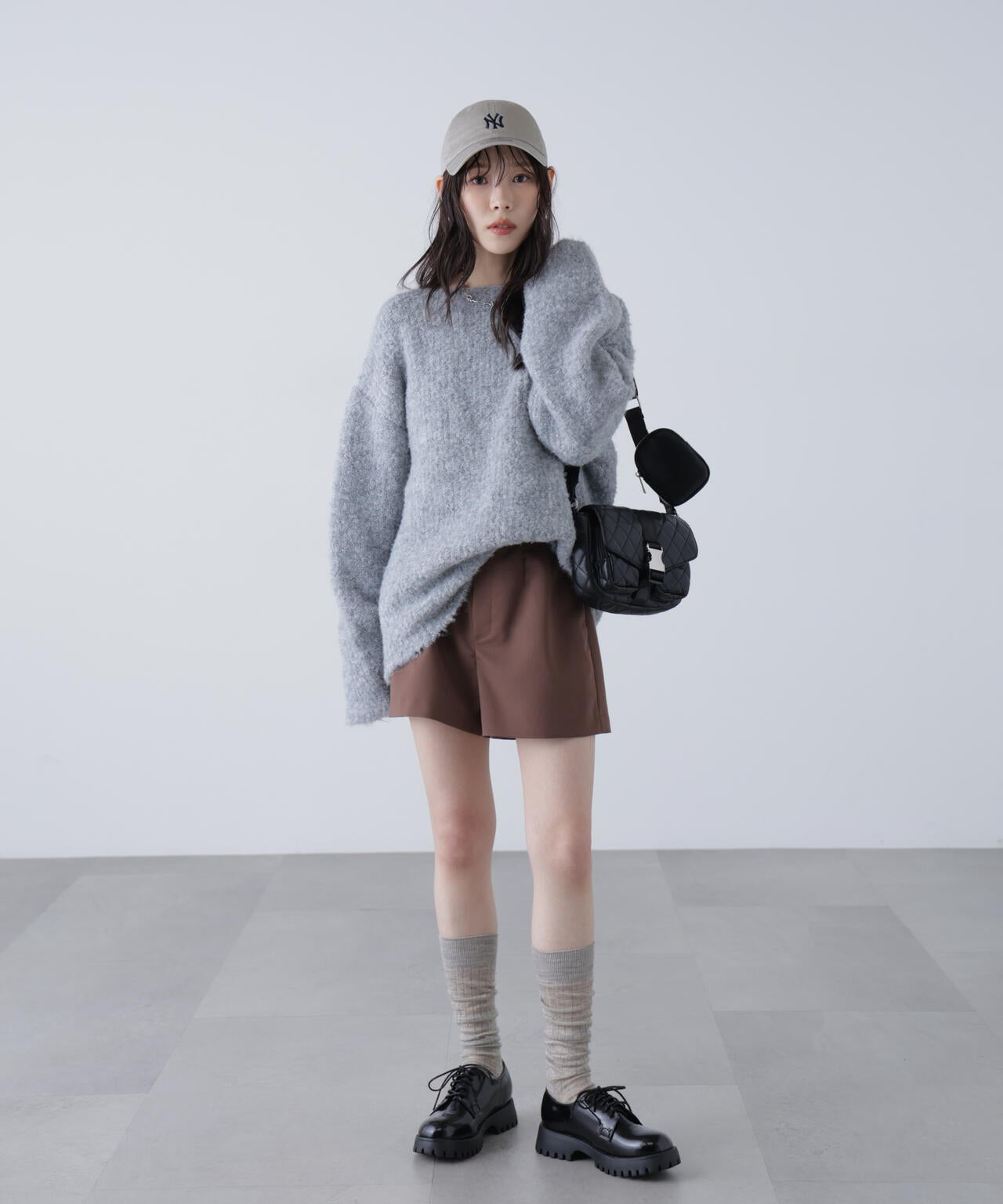 ラメミックスブークレー畔ニット | FREE'S MART（フリーズマート