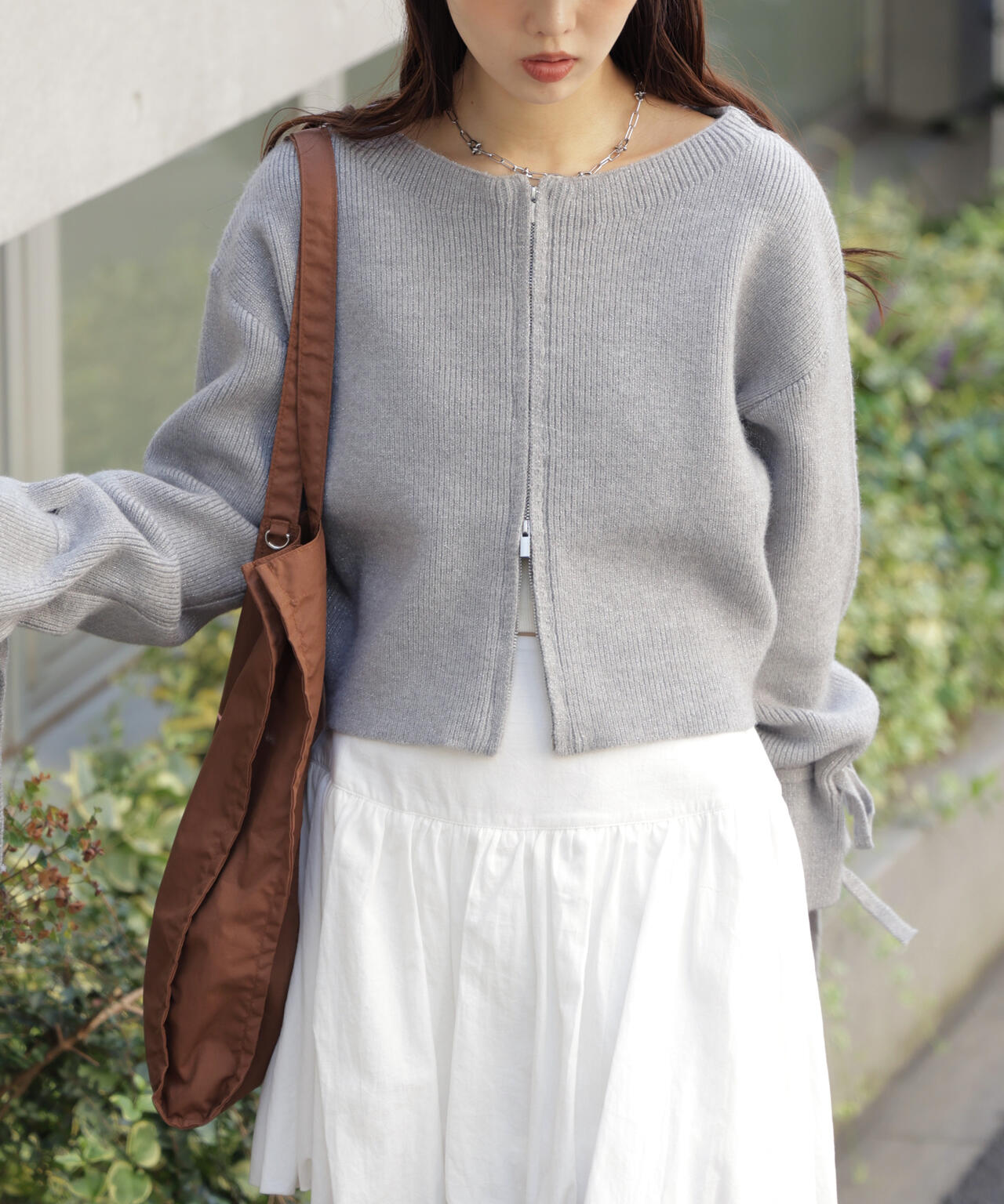 ダブルジップキャンディスリーブカーディガン | FREE'S MART（フリーズ