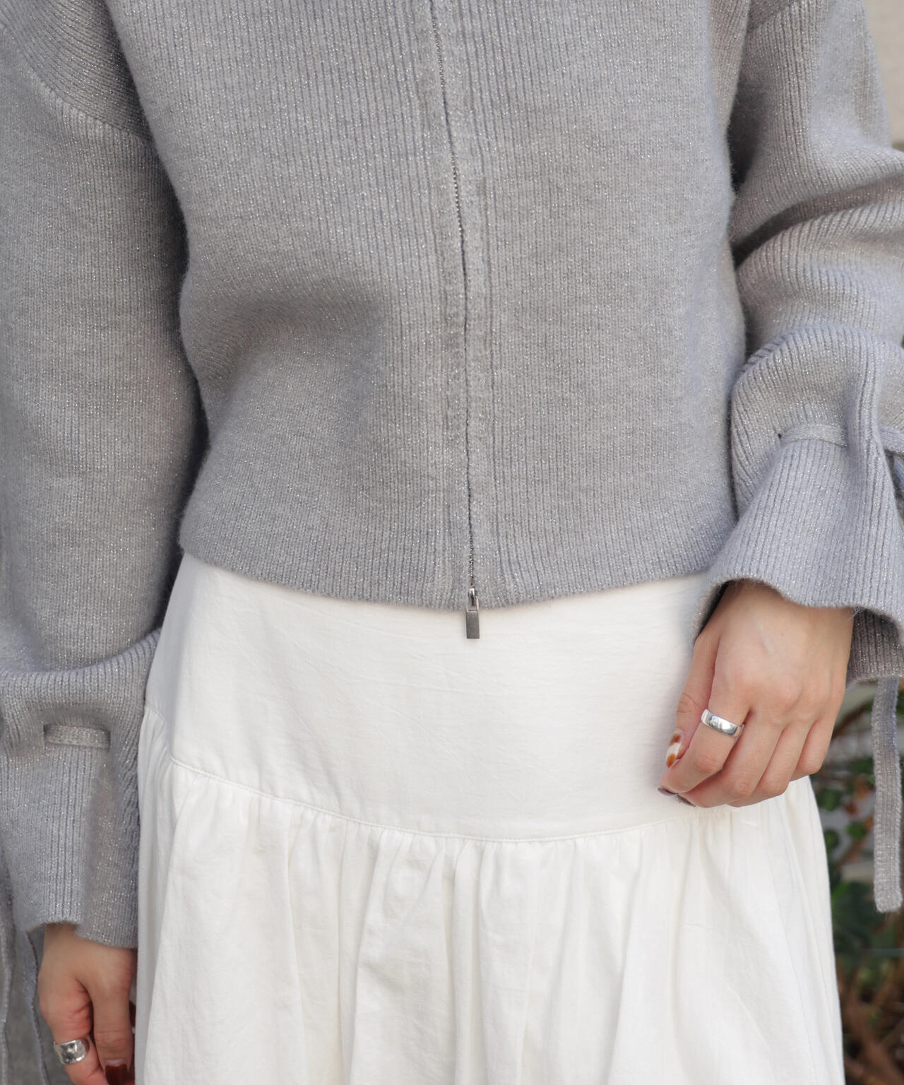 ダブルジップキャンディスリーブカーディガン | FREE'S MART（フリーズ