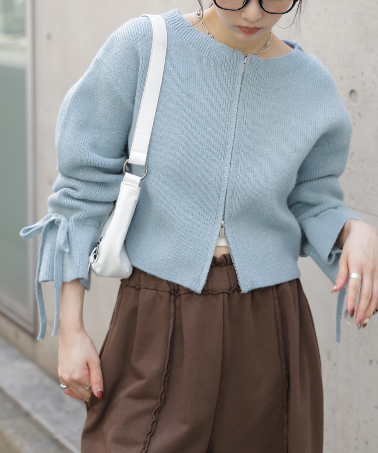 ダブルジップキャンディスリーブカーディガン | FREE'S MART（フリーズ