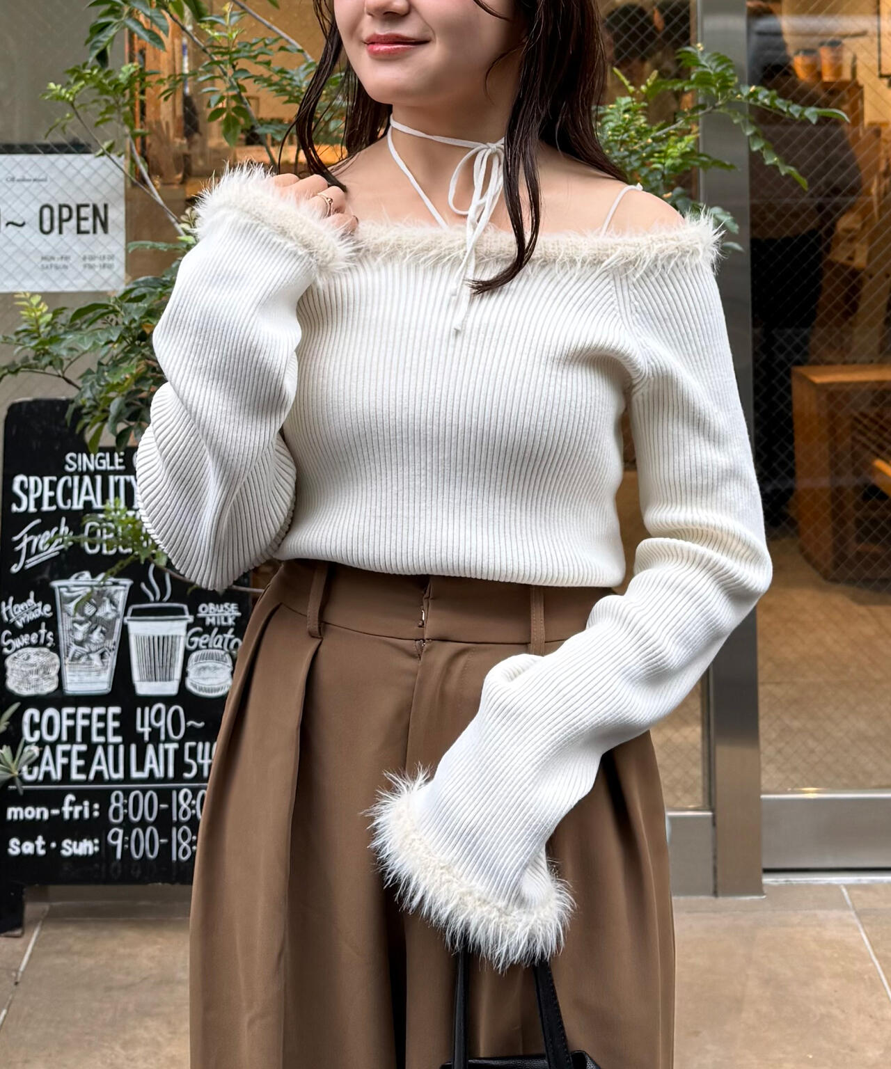 フェザートリミングリブニット | FREE'S MART（フリーズマート