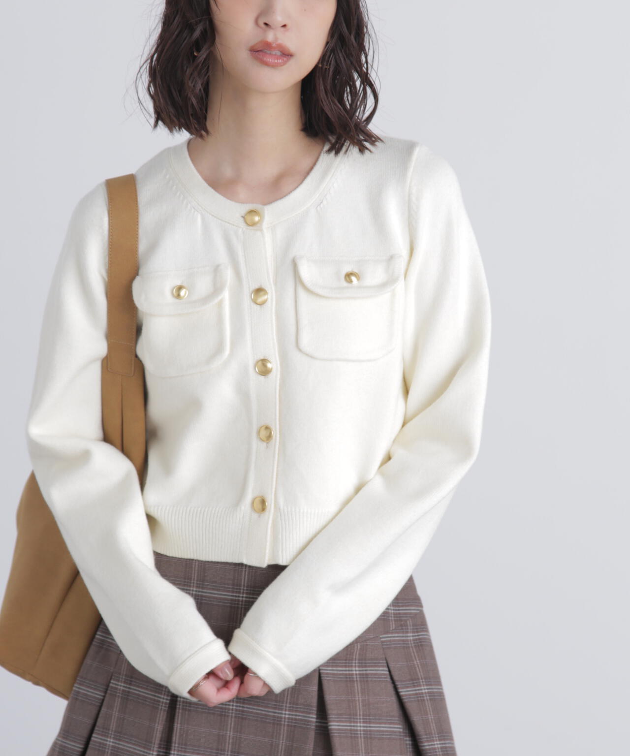 フロントポケット金ボタンニットカーディガン | FREE'S MART（フリーズ