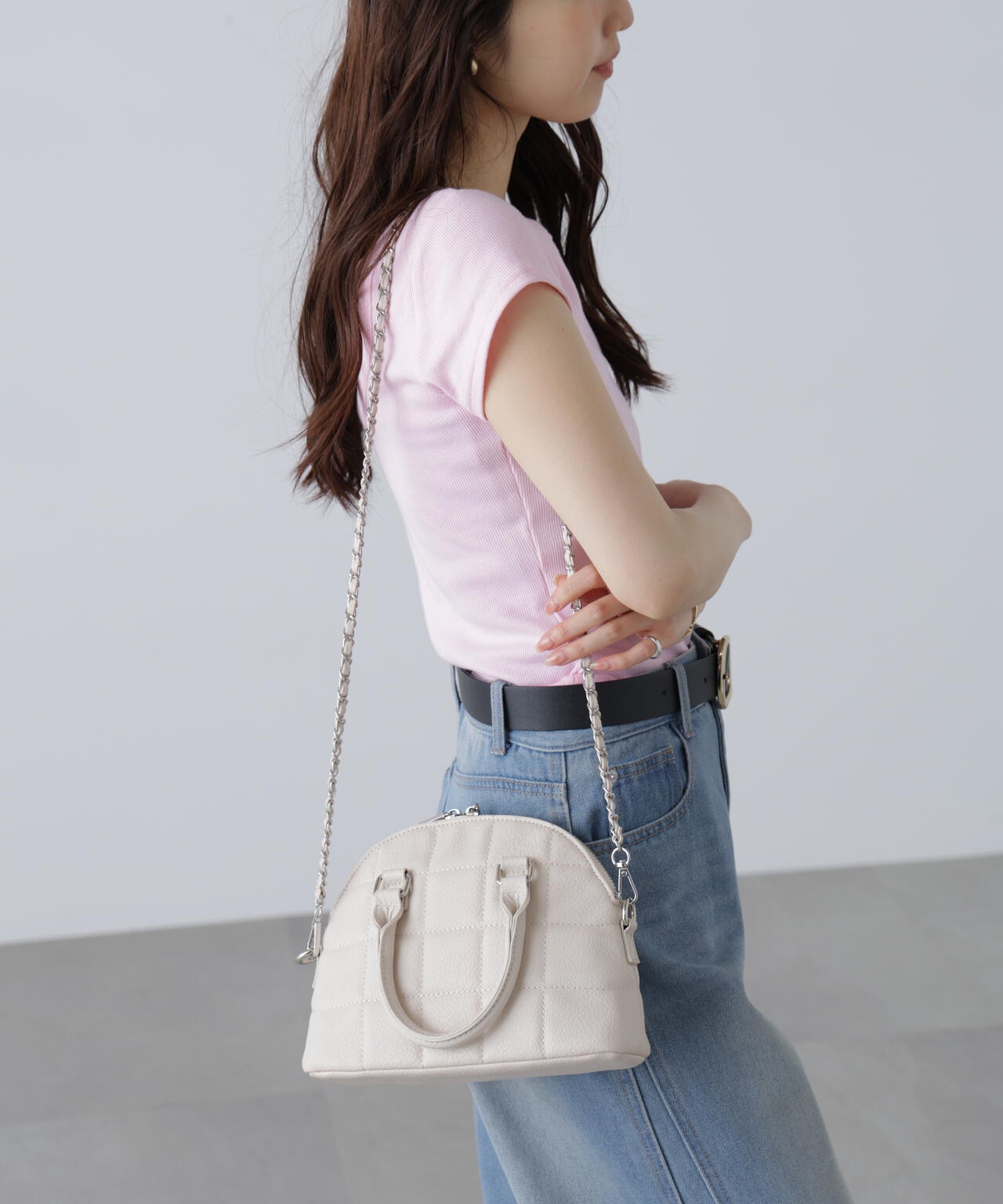 ハーフムーンショルダーバッグ