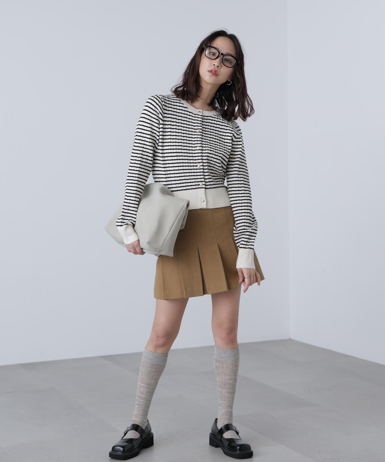 スエードライクショルダーバッグ