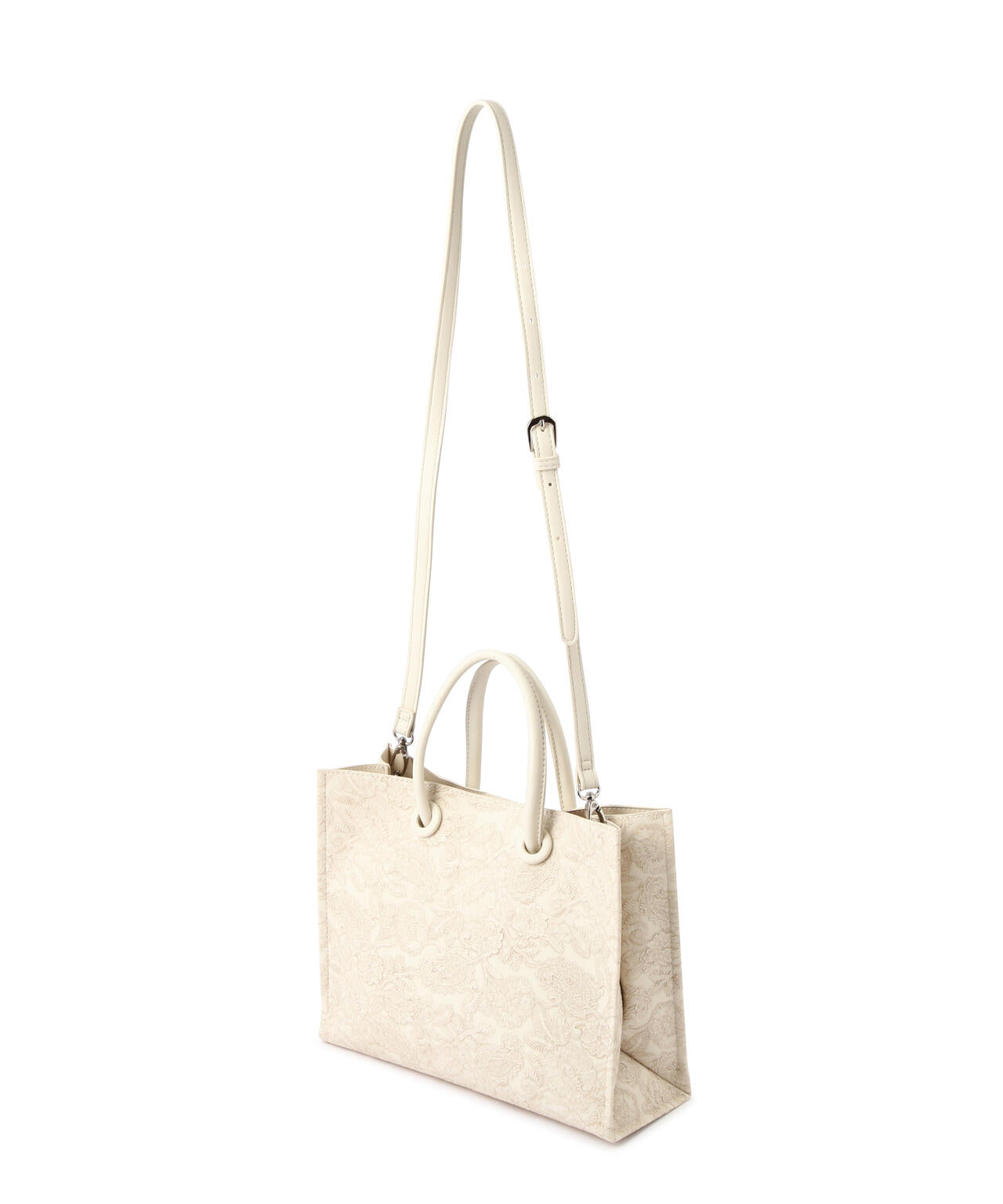 エンボスペイズリーバッグ