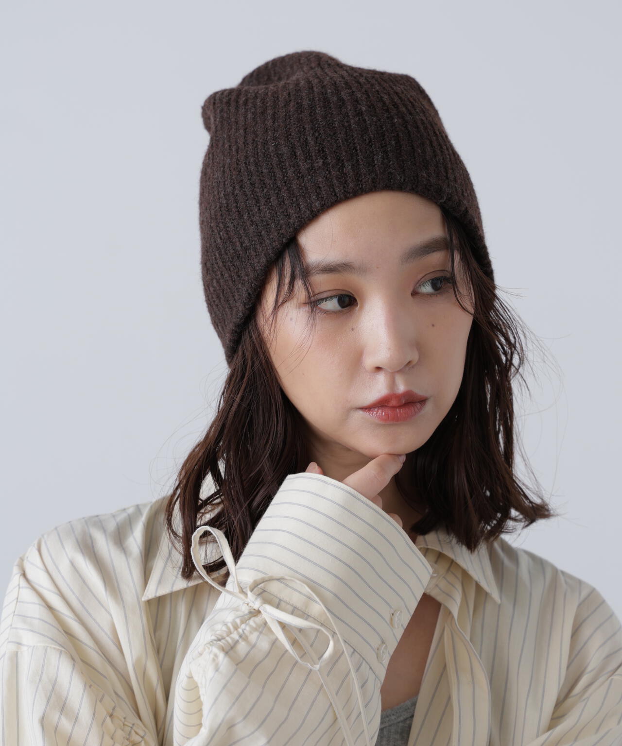 シンプルビッグビーニー