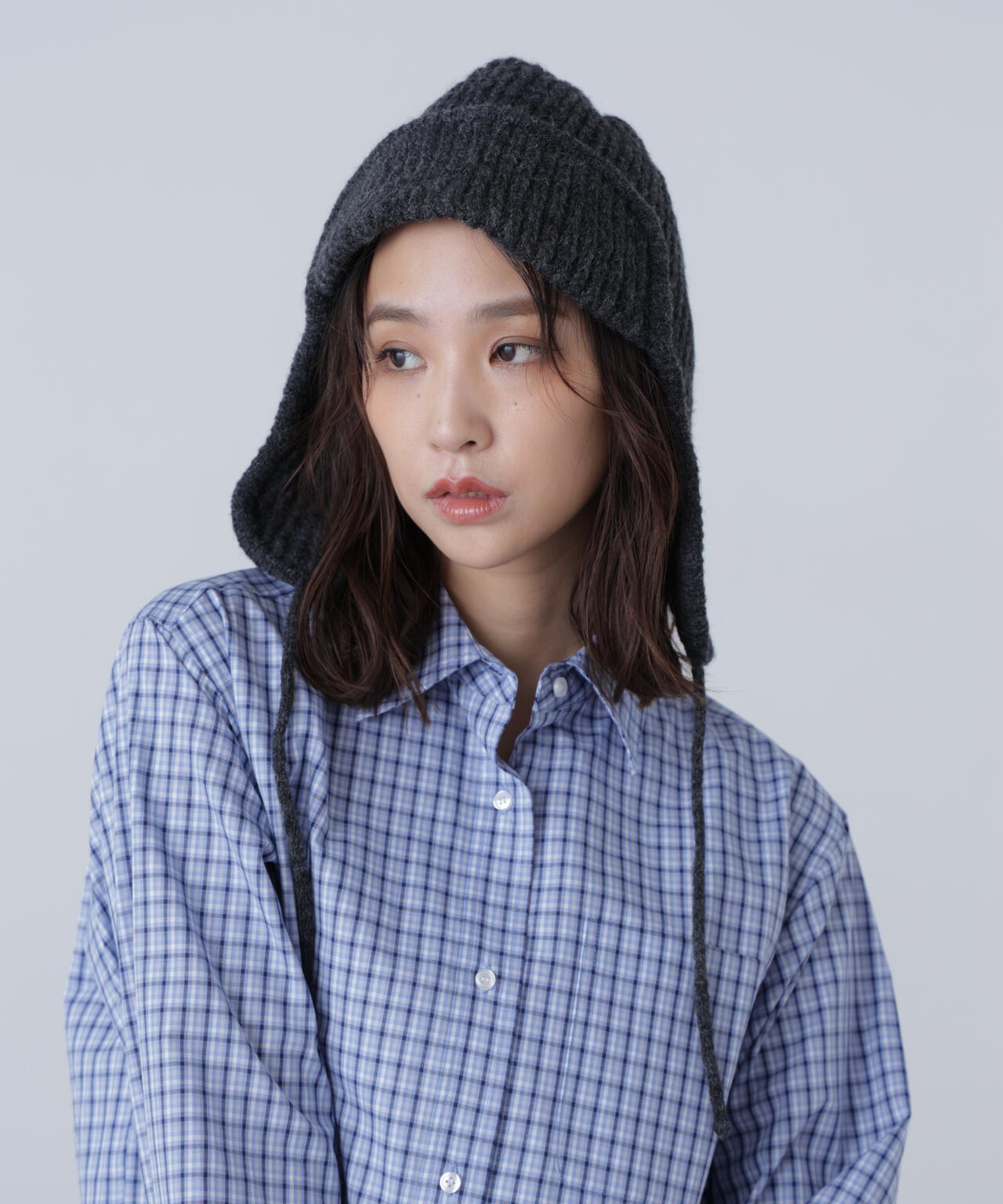 リブニットフライト帽