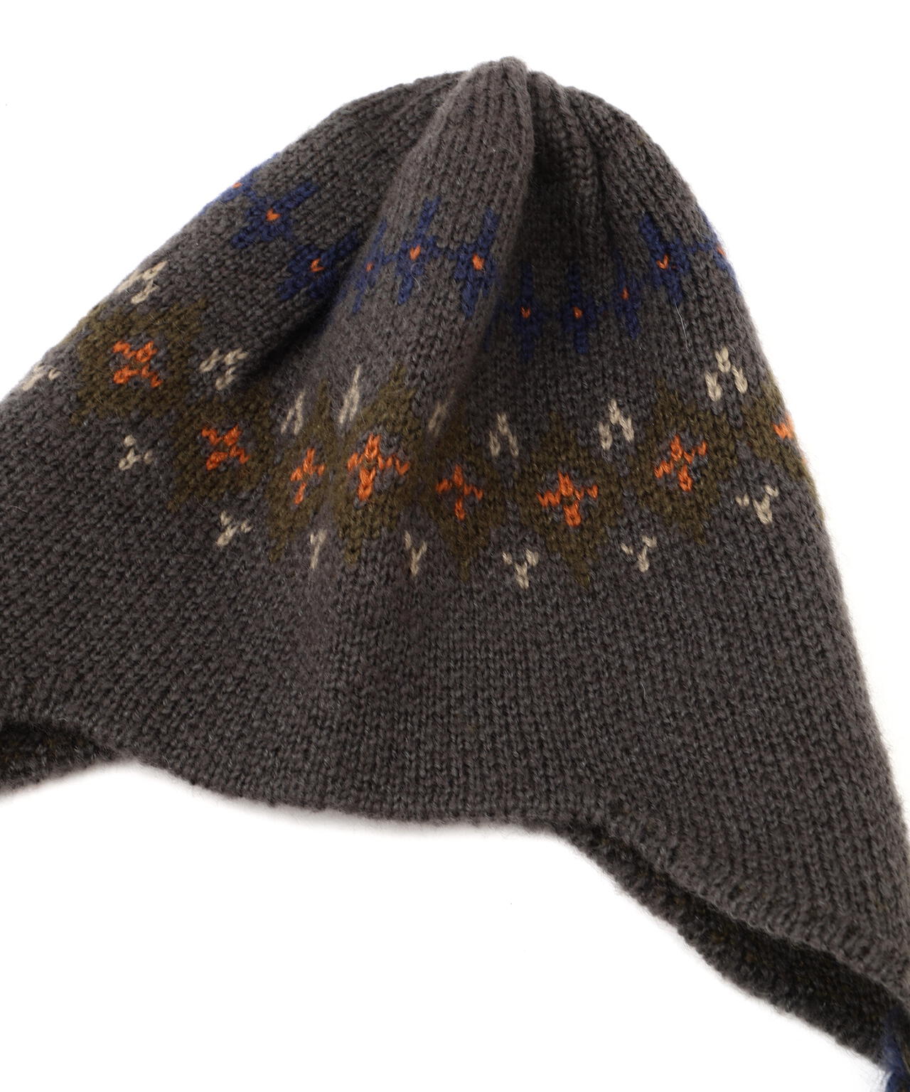 ノルディック柄イヤーニット帽