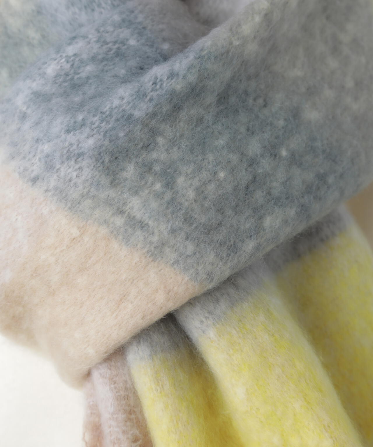 大判チェックストール