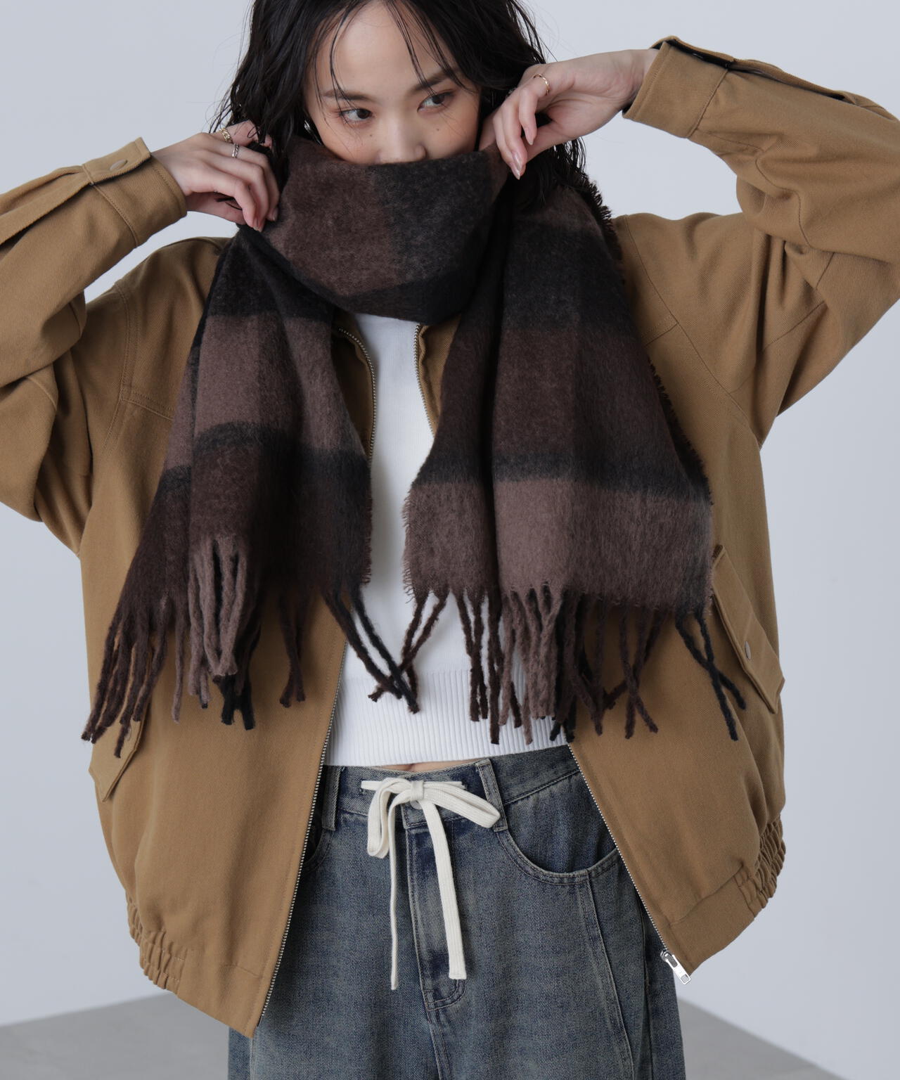 ライトチェックストール