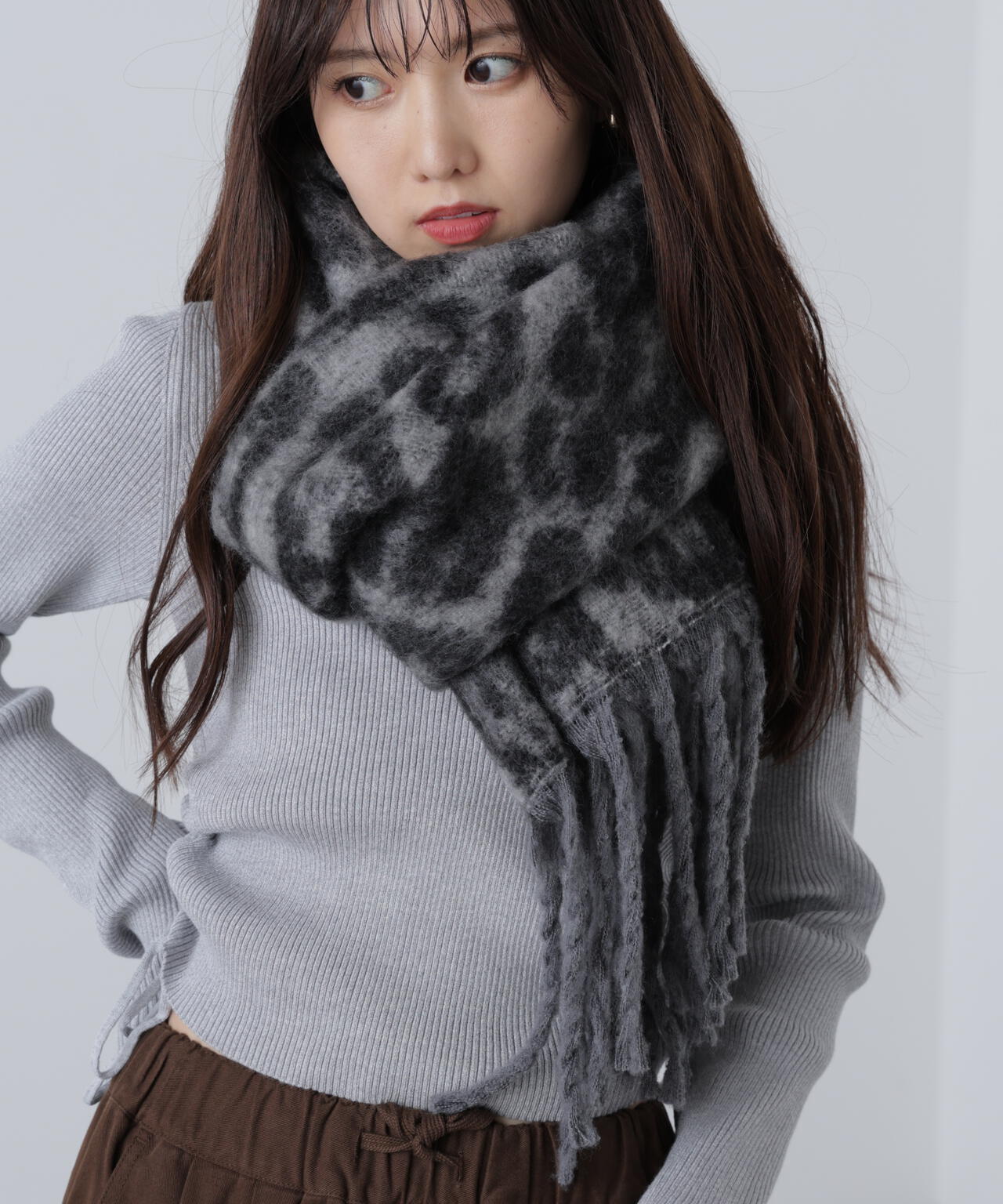 ヒョウ柄大判ストール | FREE'S MART（フリーズマート） ｜【公式