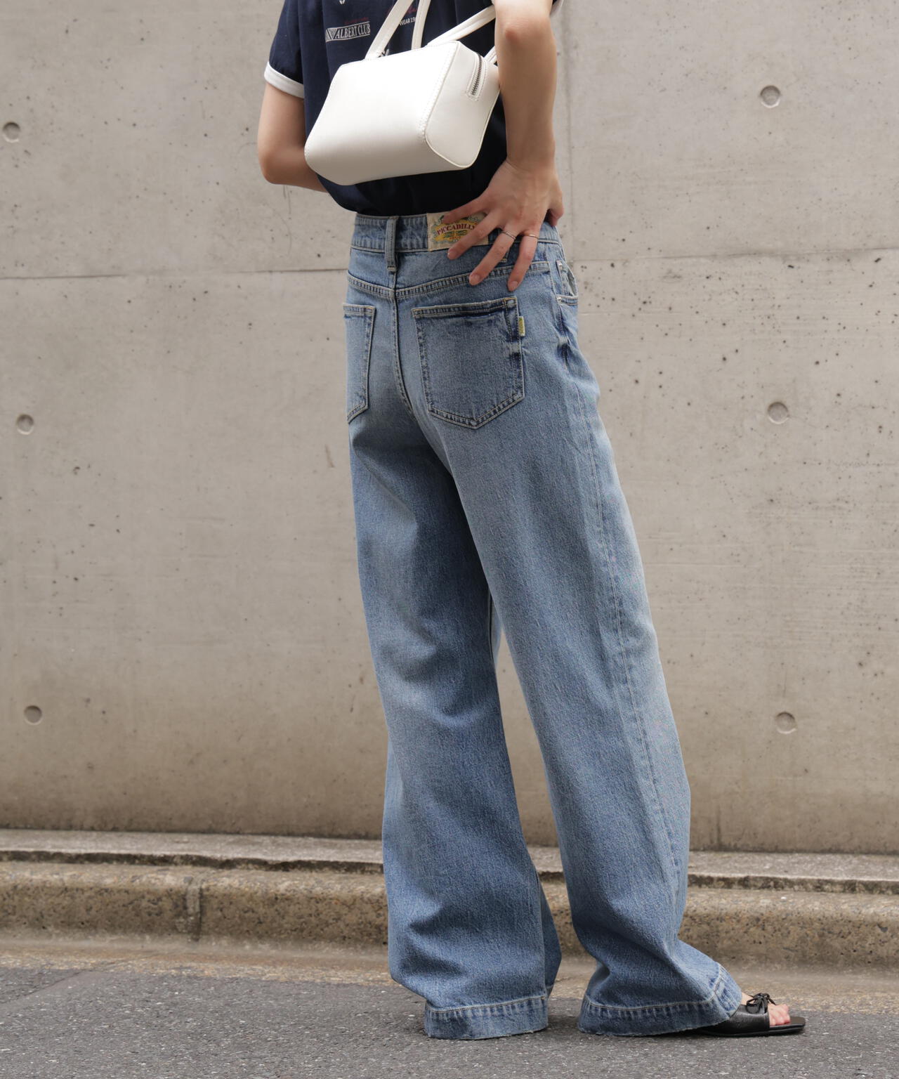 〈フリーズマート別注〉PICCADILLY ベーシックワイドデニムパンツ【低身長サイズ有】