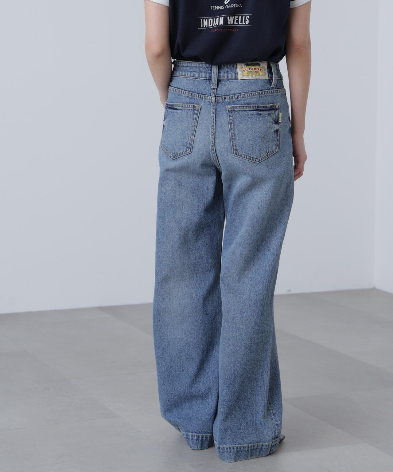 〈フリーズマート別注〉PICCADILLY ベーシックワイドデニムパンツ【低身長サイズ有】