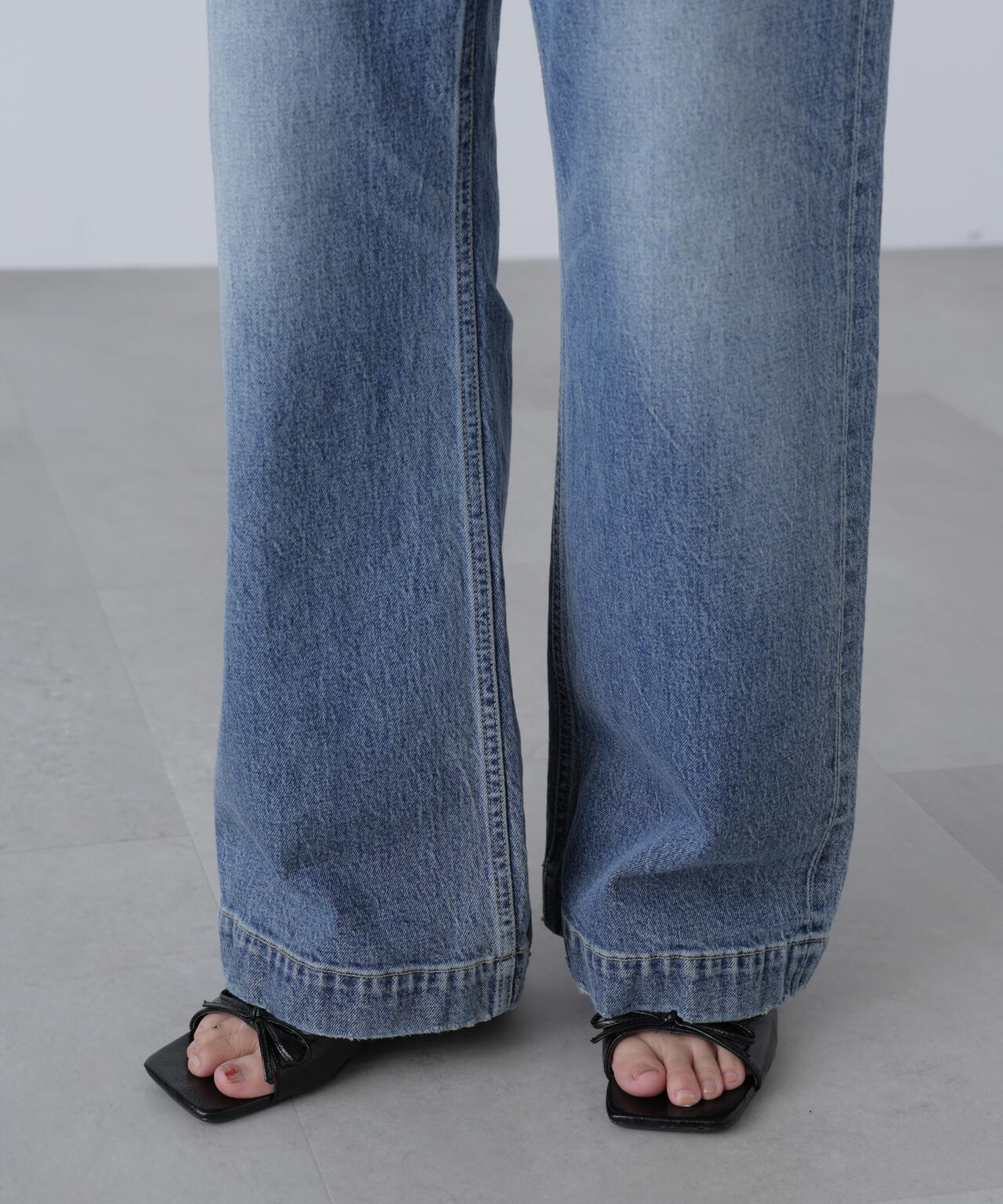 〈フリーズマート別注〉PICCADILLY ベーシックワイドデニムパンツ【低身長サイズ有】