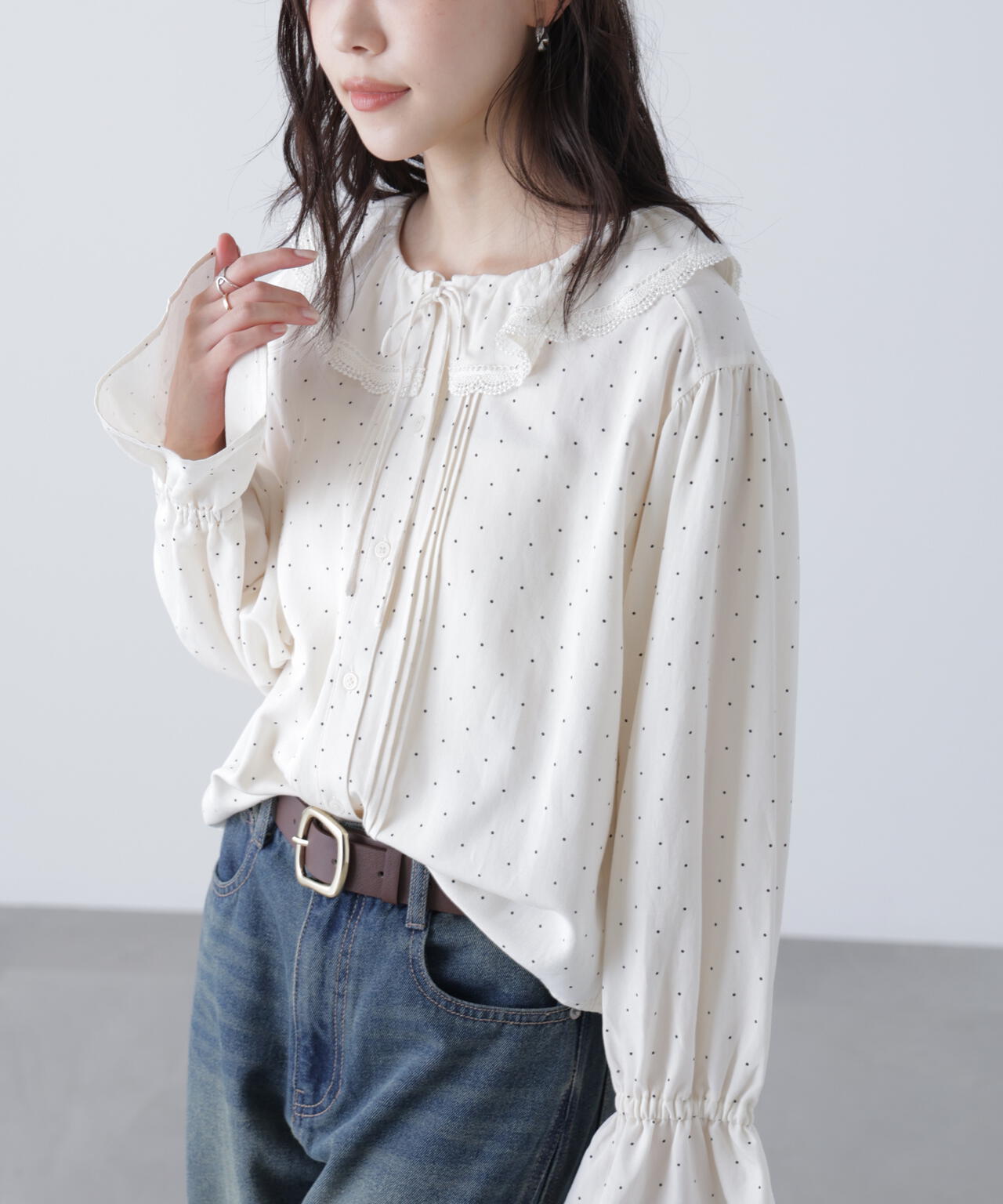 フリルカラーブラウス | FREE'S MART（フリーズマート） ｜【公式