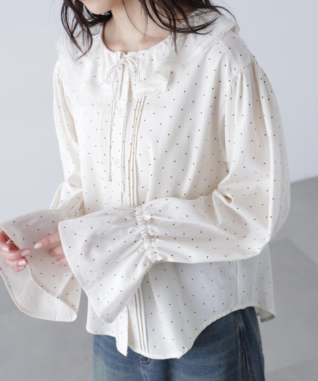 フリルカラーブラウス | FREE'S MART（フリーズマート） ｜【公式