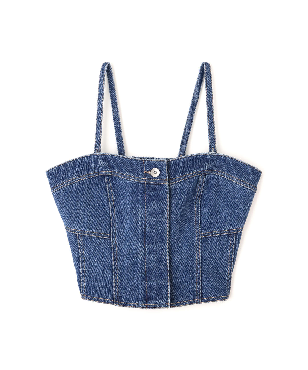 パネル切り替えデニムビスチェ