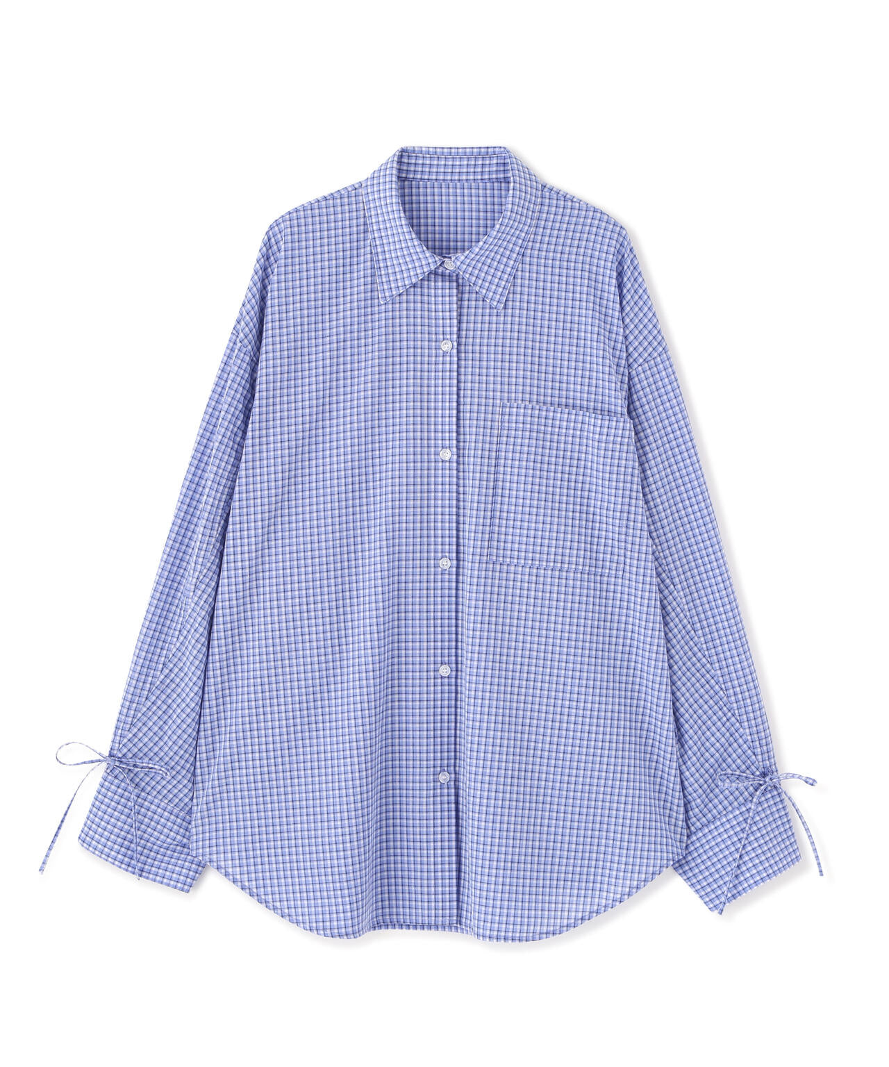 袖シャーリングオーバーシャツ