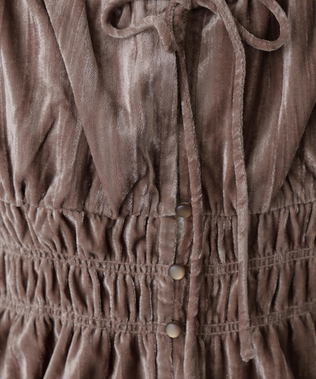 クラッシュベロアシャーリングビスチェ