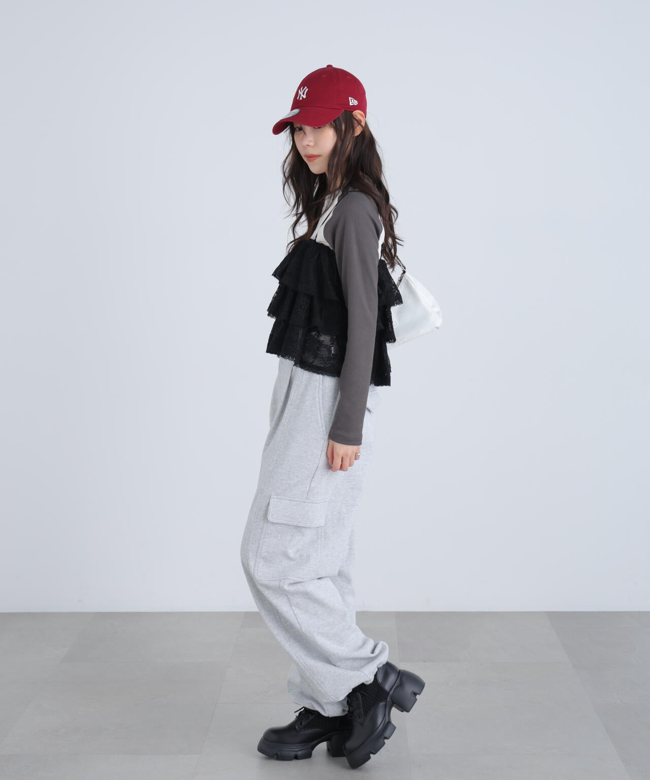 ティアードフリル2wayビスチェ