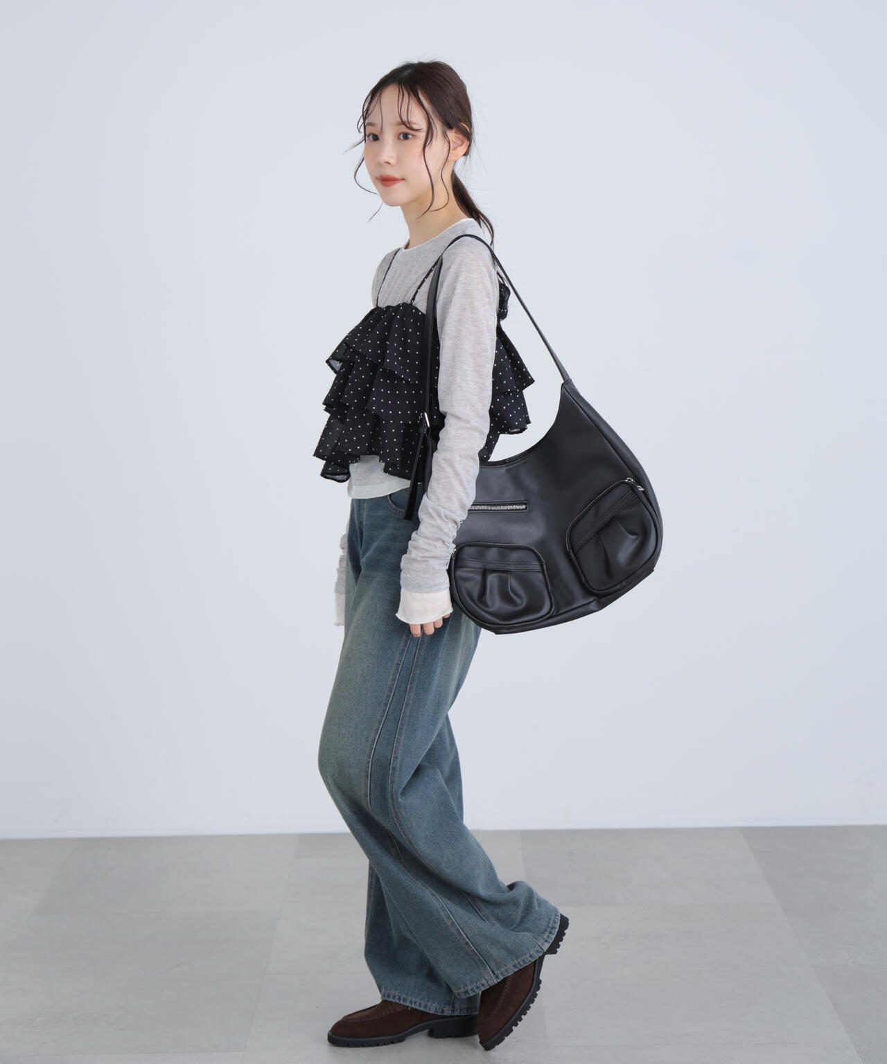 ティアードフリル2wayビスチェ