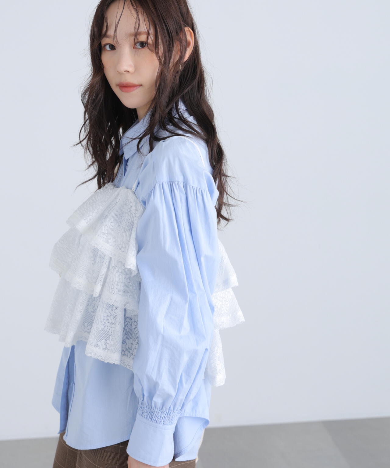 ティアードフリル2wayビスチェ