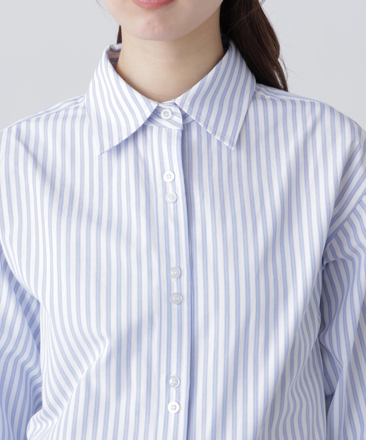 ウエストシェイプレースアップシャツ