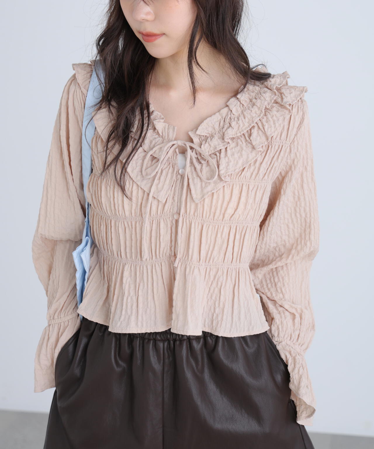 一部追加生産予約】アソート前後2wayフリルブラウス | FREE'S MART