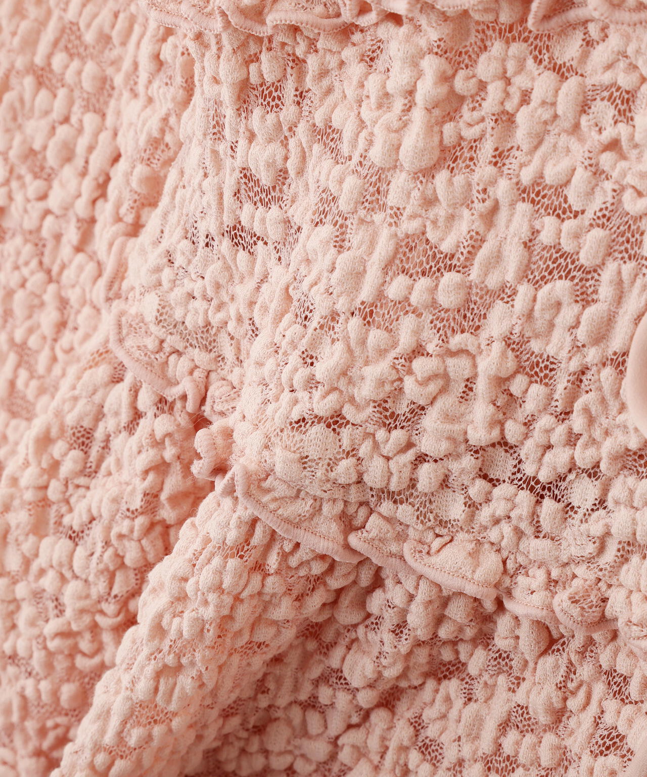 前開きレースブラウス