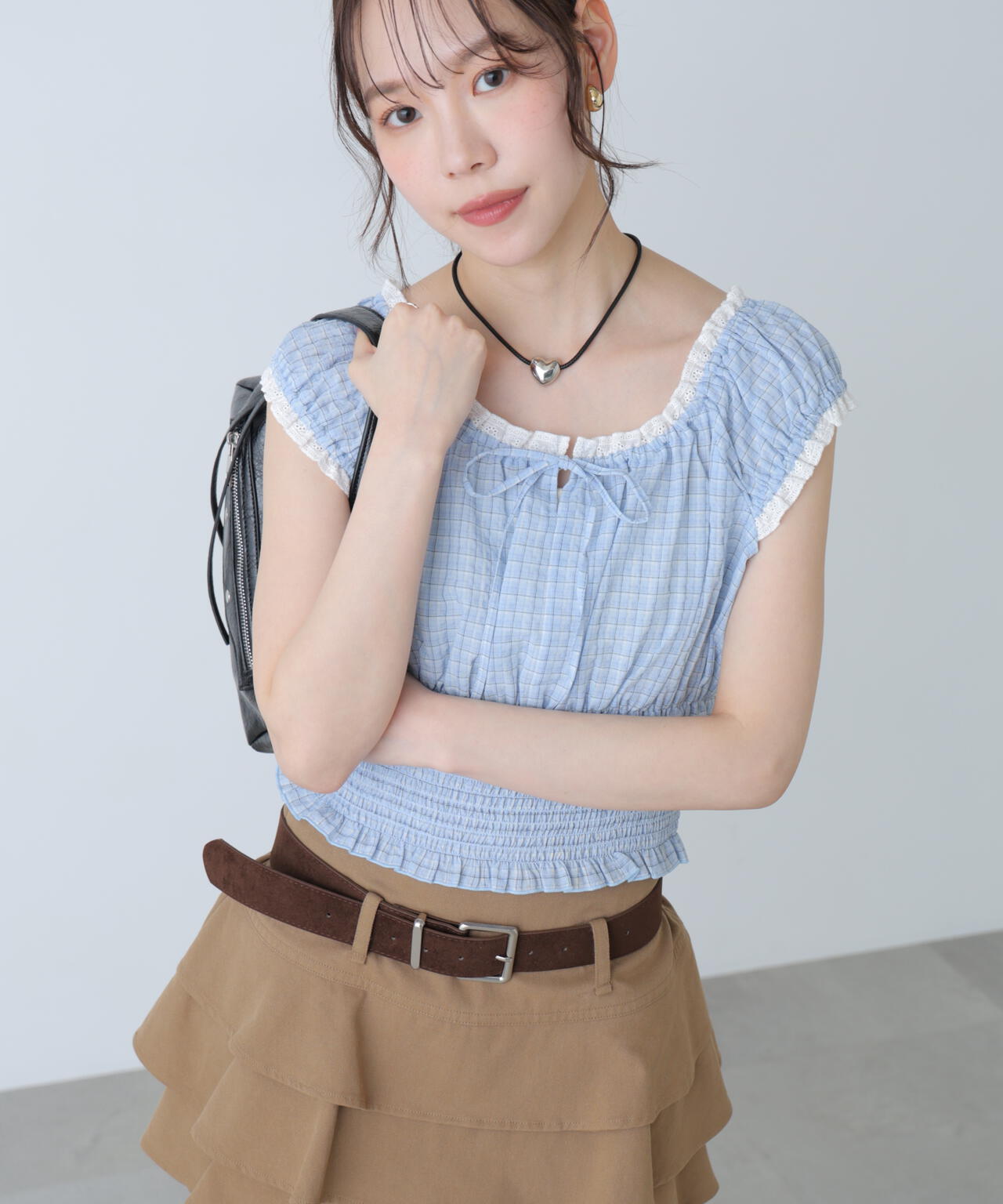 6/12 10:00～6/15 Special Coupon 対象商品】2wayオフショルチェック