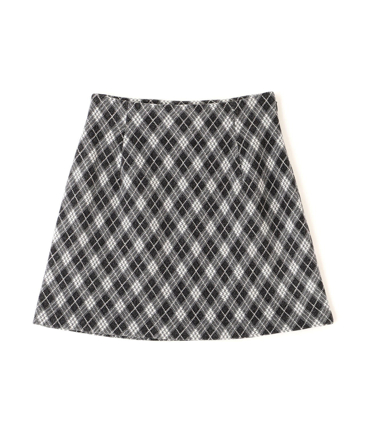 バイアスチェックミニスカート