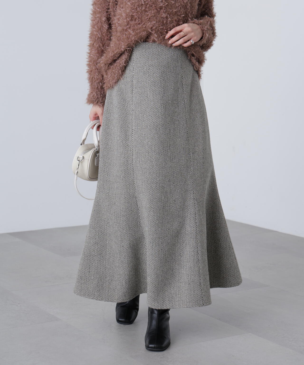 [低身長サイズ/Sシリーズ]ツイードマーメイドスカート