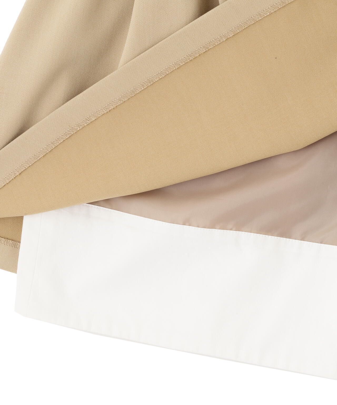 インナーパンツ付レイヤードフレアミニスカート