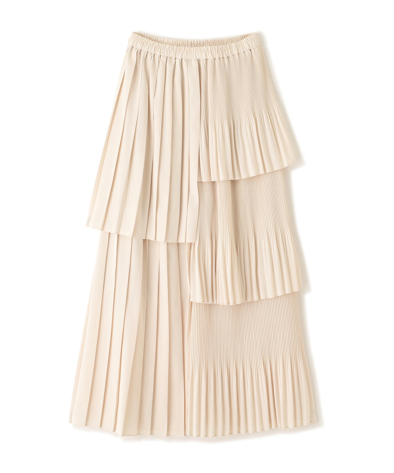 ランダムプリーツティアードスカート