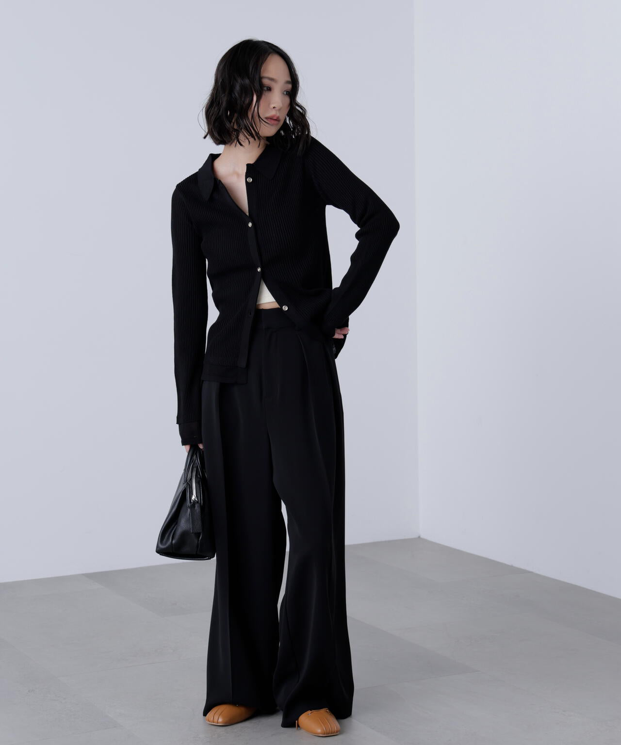 【はかな企画】【低身長向けXXSあり】2タックハイウエストスラックス〈ＭＦＭ〉