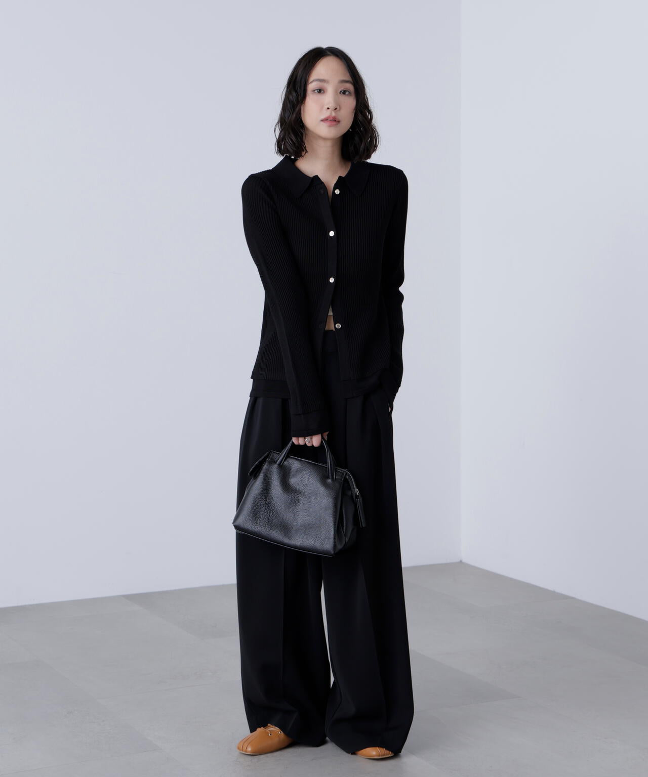 【はかな企画】【低身長向けXXSあり】2タックハイウエストスラックス〈ＭＦＭ〉