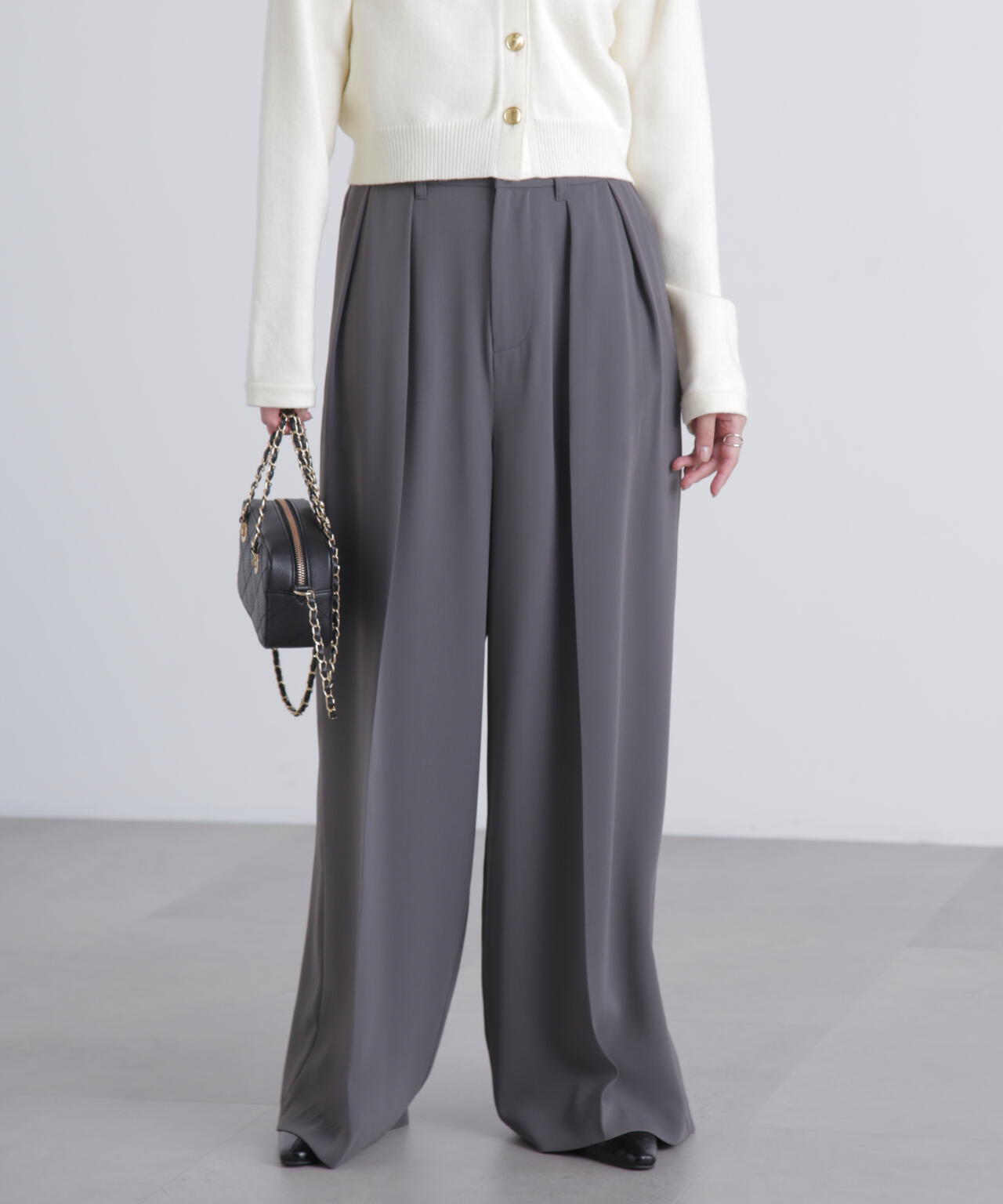 【はかな企画】【低身長向けXXSあり】2タックハイウエストスラックス〈ＭＦＭ〉