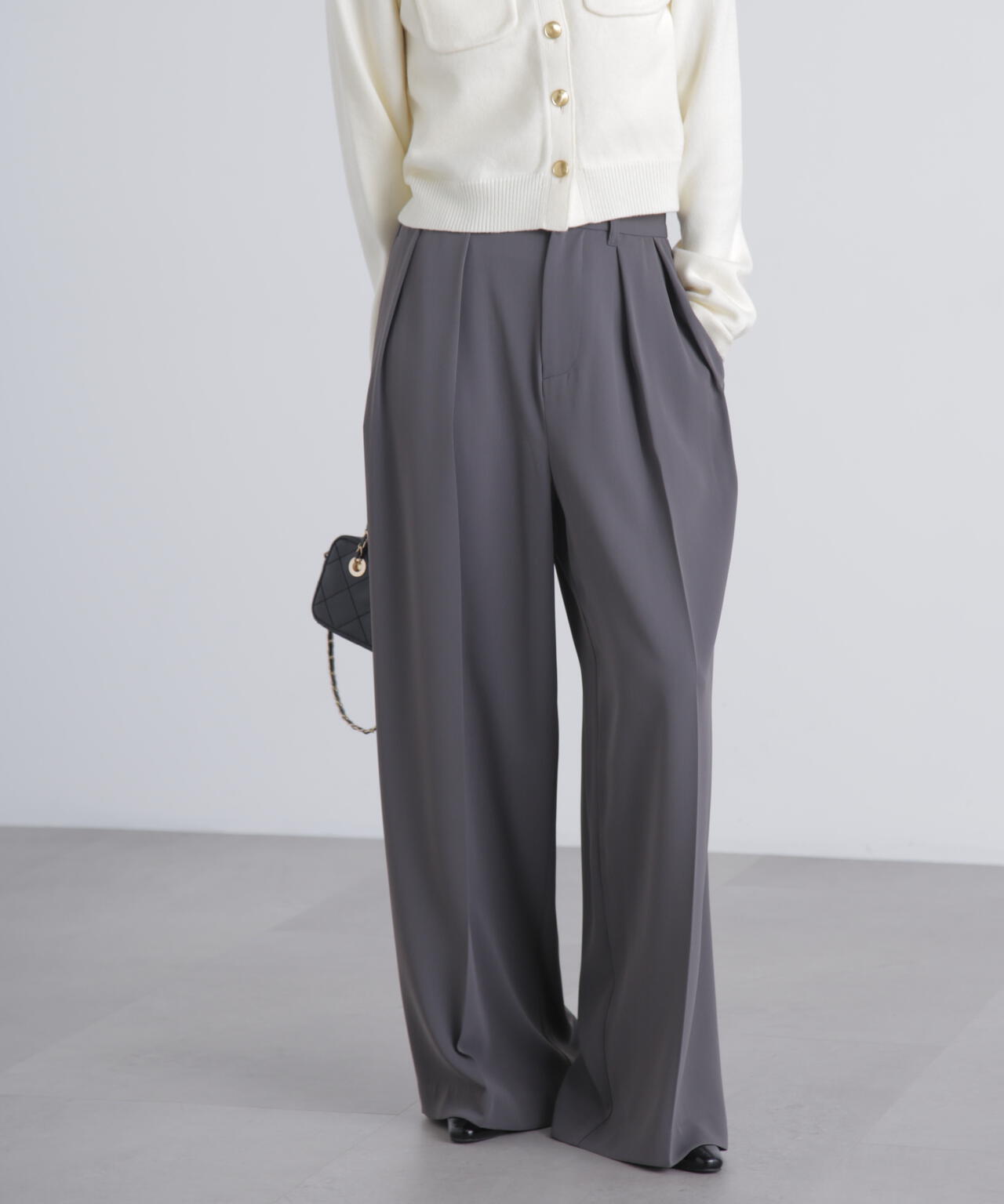 【はかな企画】【低身長向けXXSあり】2タックハイウエストスラックス〈ＭＦＭ〉