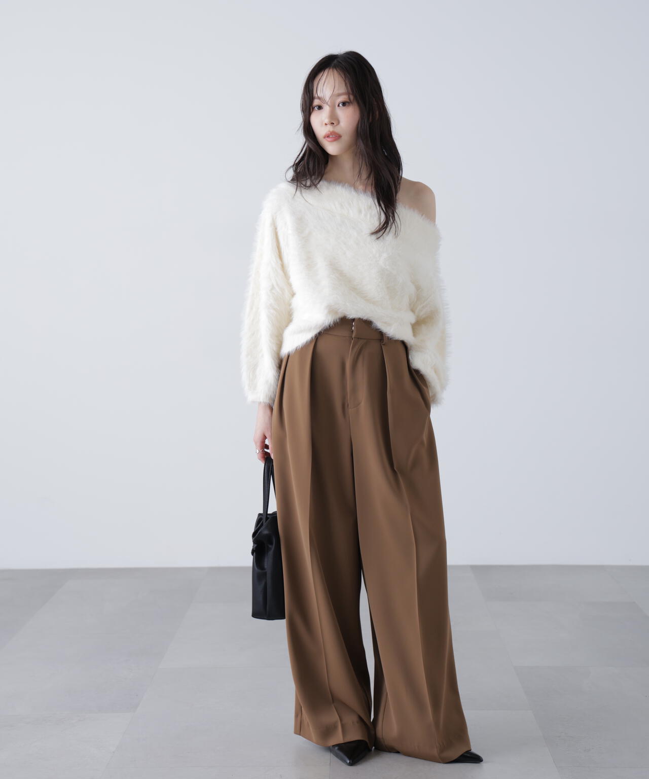 【はかな企画】【低身長向けXXSあり】2タックハイウエストスラックス〈ＭＦＭ〉