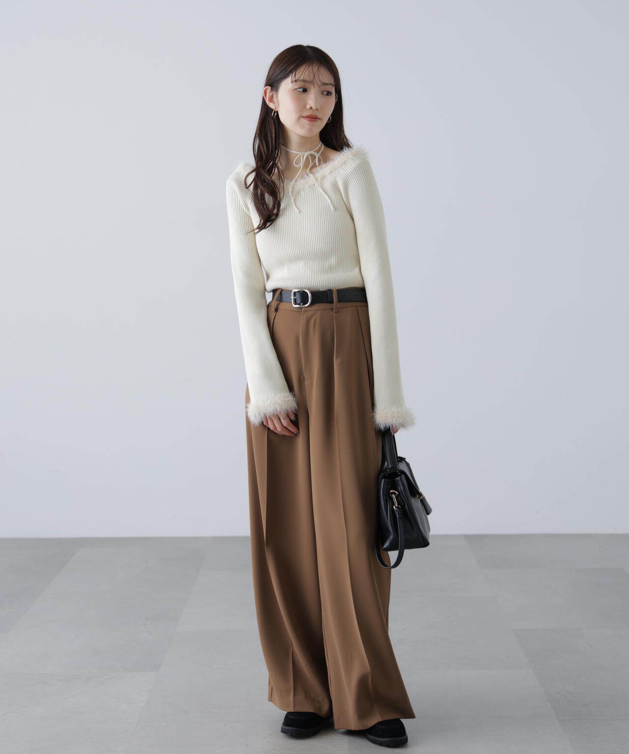 【はかな企画】【低身長向けXXSあり】2タックハイウエストスラックス〈ＭＦＭ〉