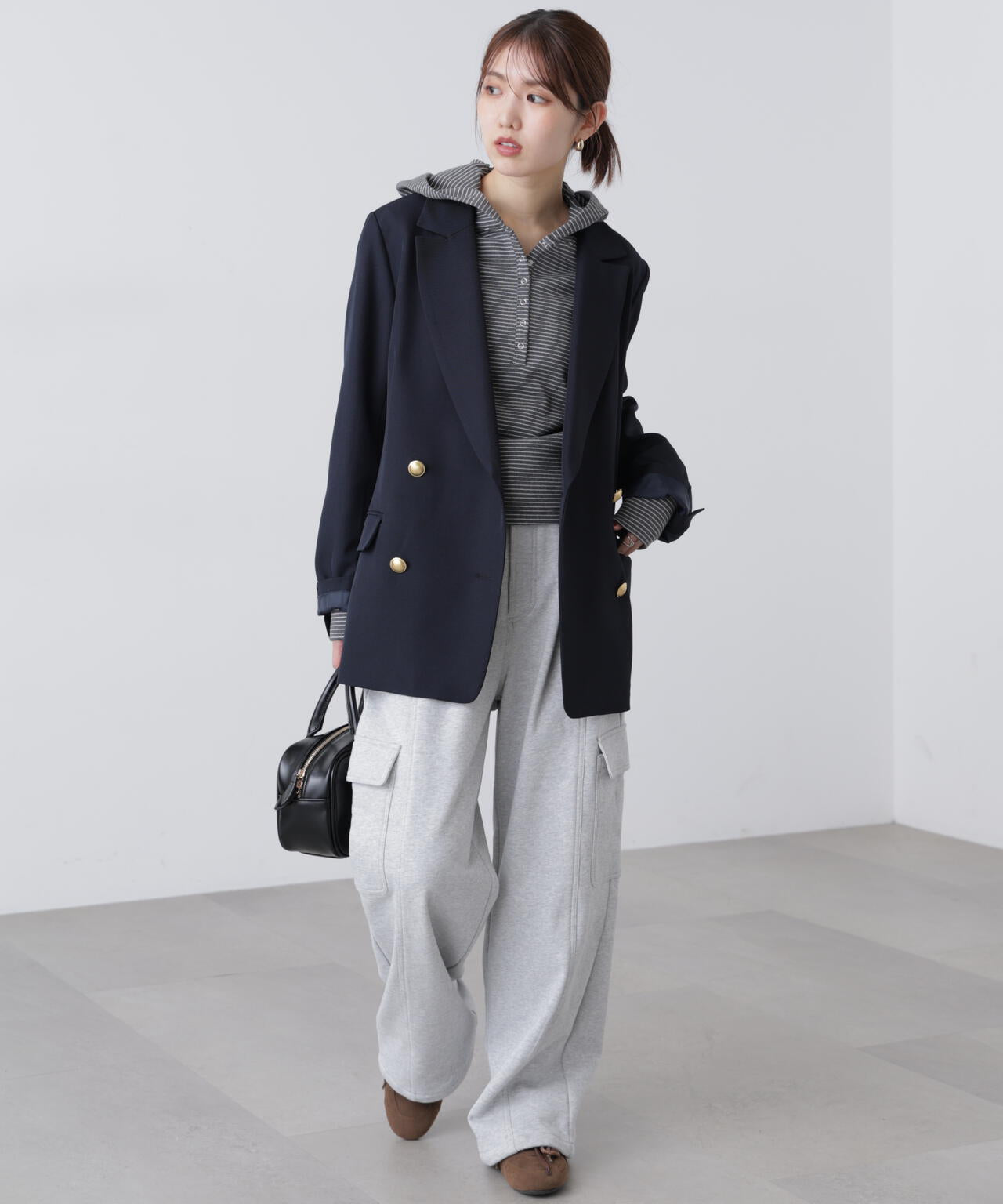 裏毛カーゴパンツ