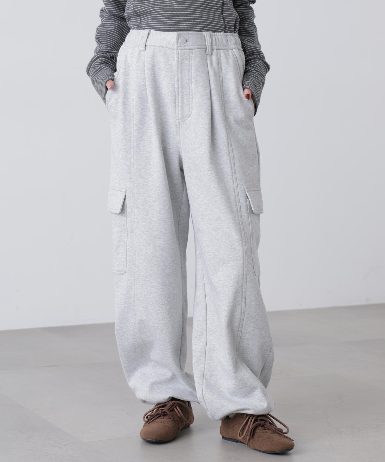 裏毛カーゴパンツ