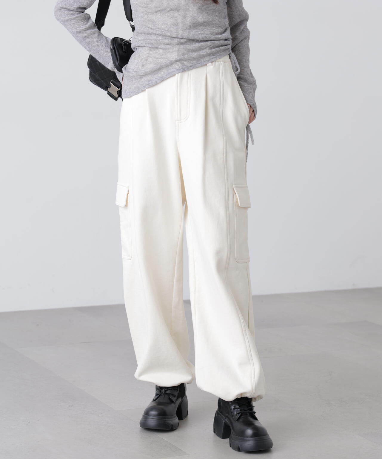 裏毛カーゴパンツ