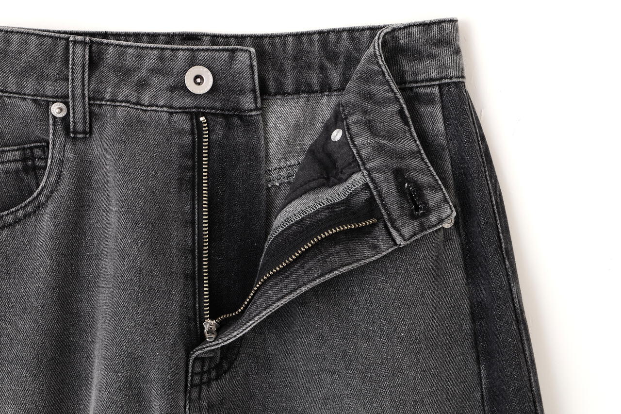 [低身長サイズ/Sシリーズ]配色パネルバレルワイドパンツ