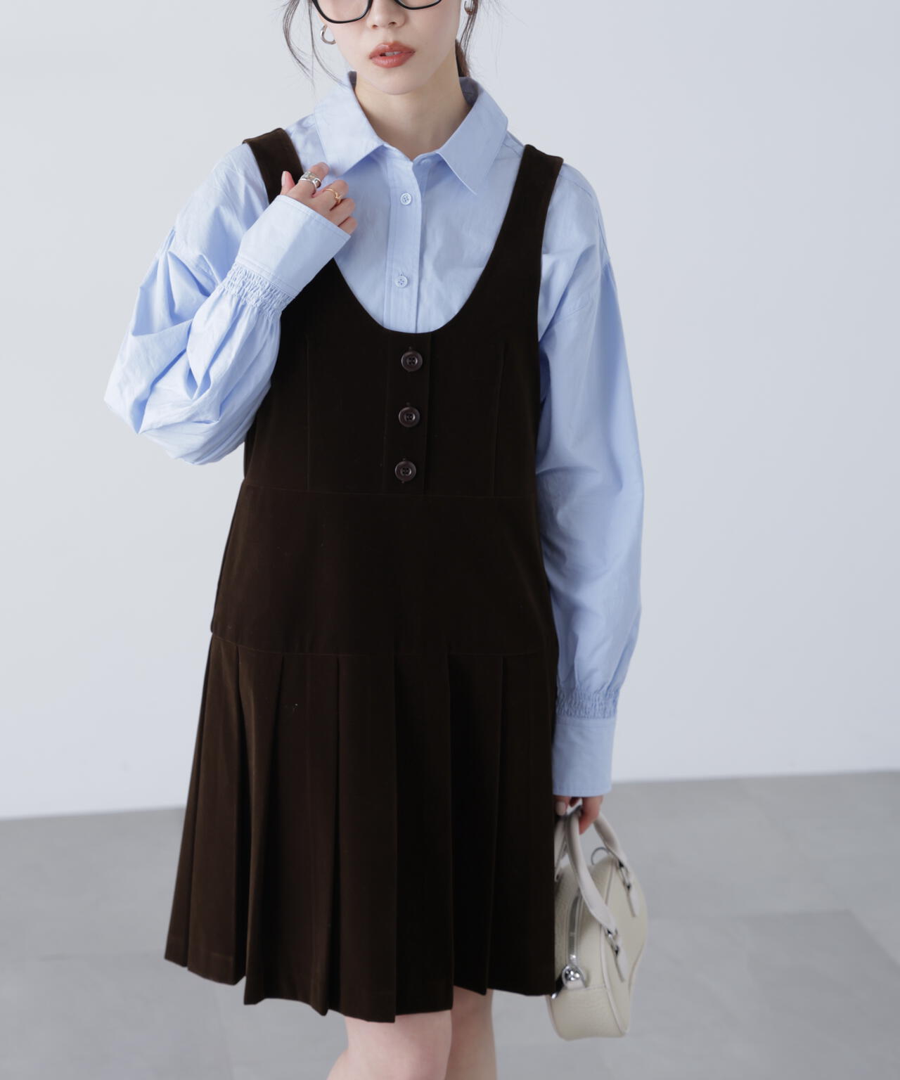 ローウエストプリーツジャンパースカート | FREE'S MART（フリーズ