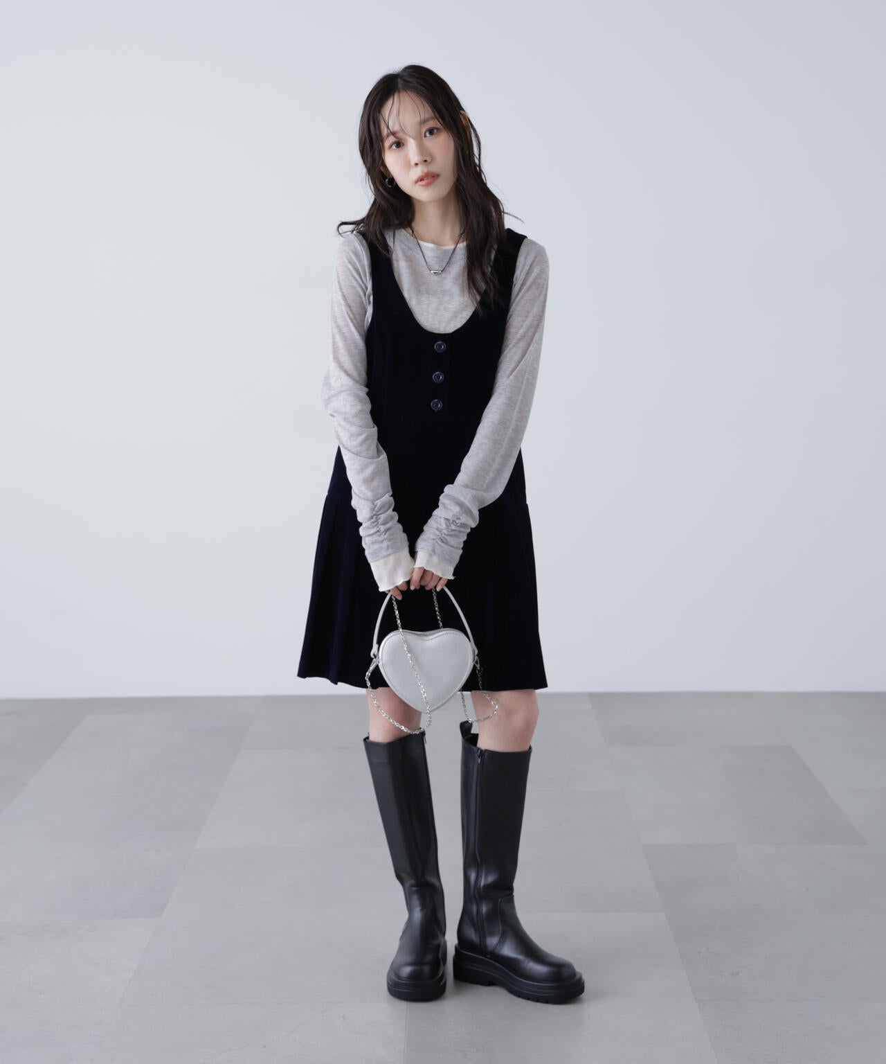 ローウエストプリーツジャンパースカート | FREE'S MART（フリーズ