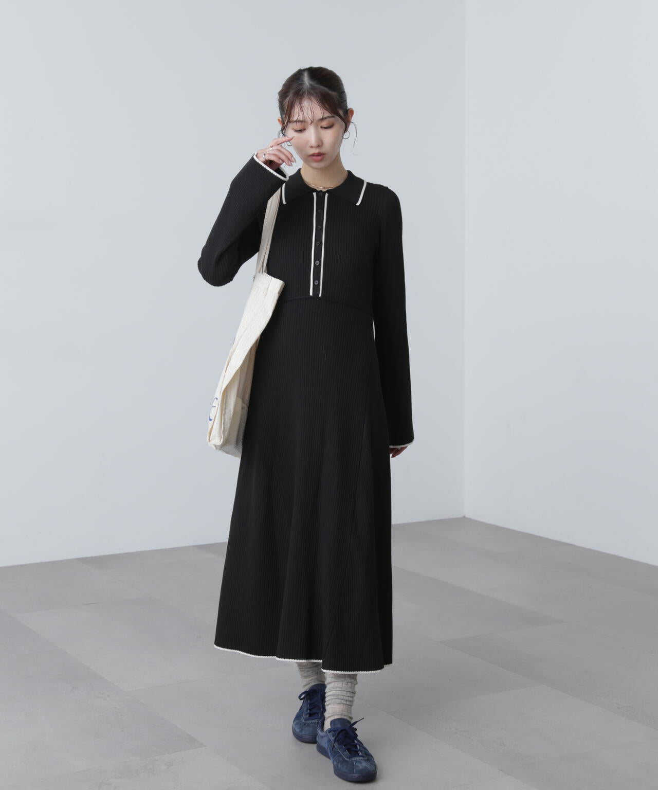 ポロニットワンピース