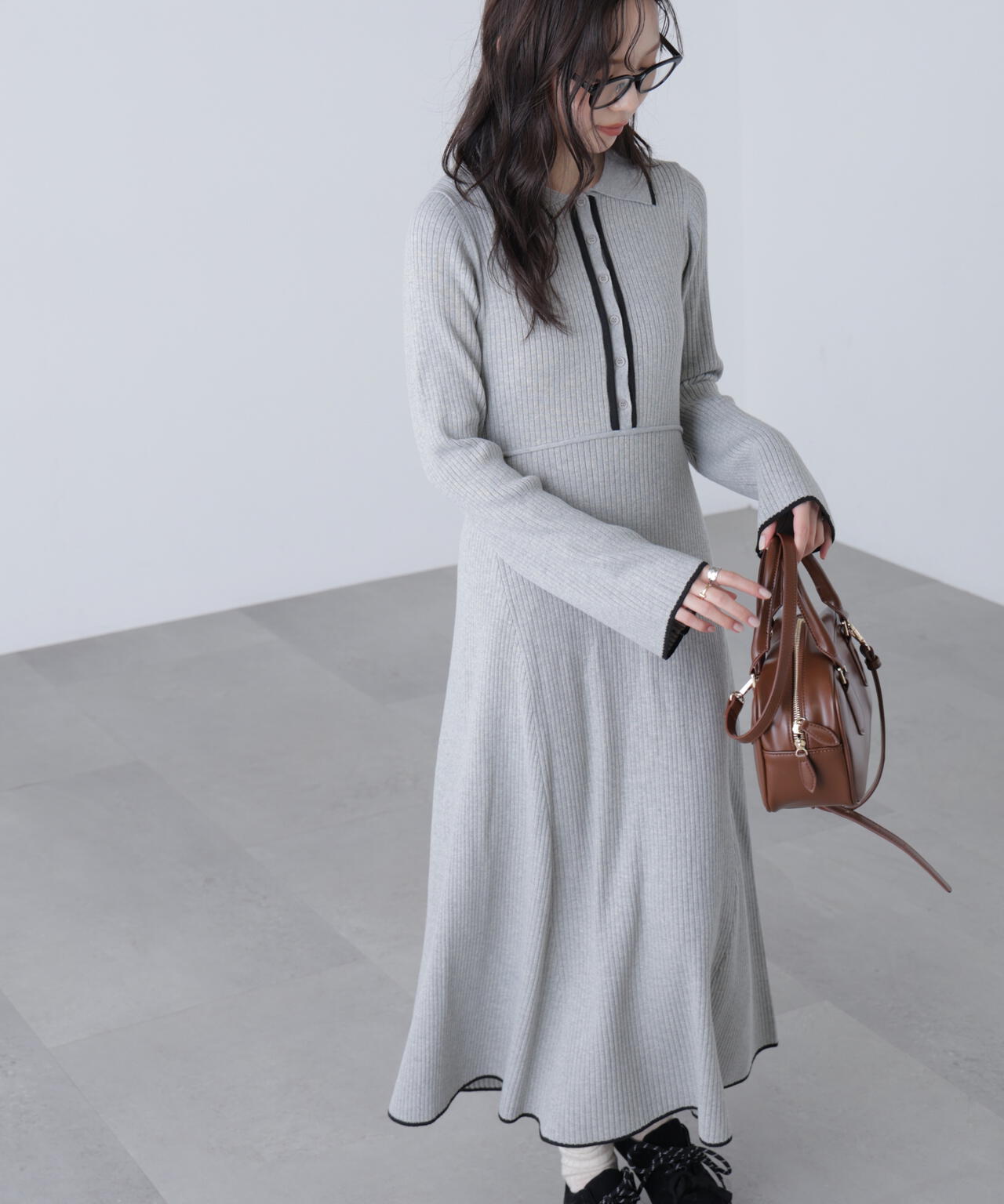 ポロニットワンピース